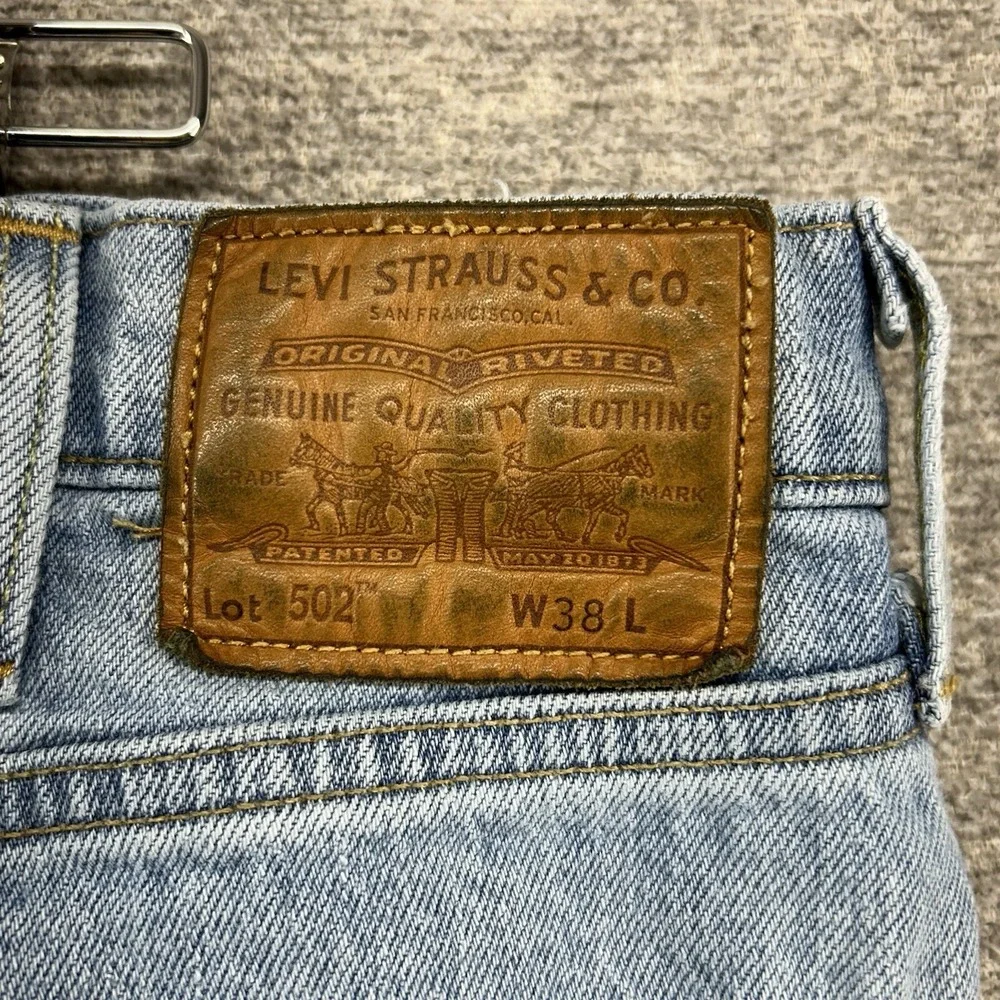 Levis‎ 502 Shorts Men Size 38 Blue Demin Cotton
